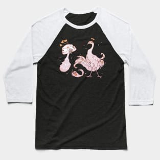 White Peacock Set Baseball T-Shirt